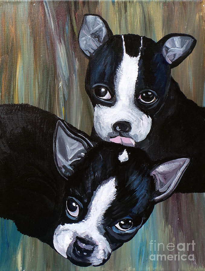 Puppy Love Painting by Deb Arndt