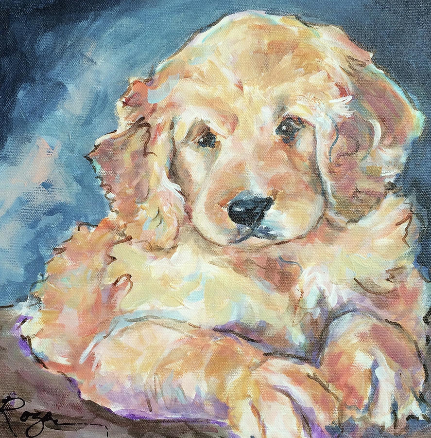 Puppy Love Painting by Judy Rogan
