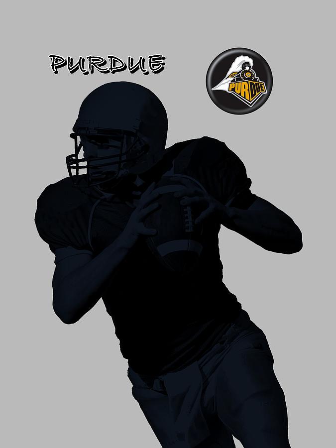 Purdue Football Digital Art by David Dehner