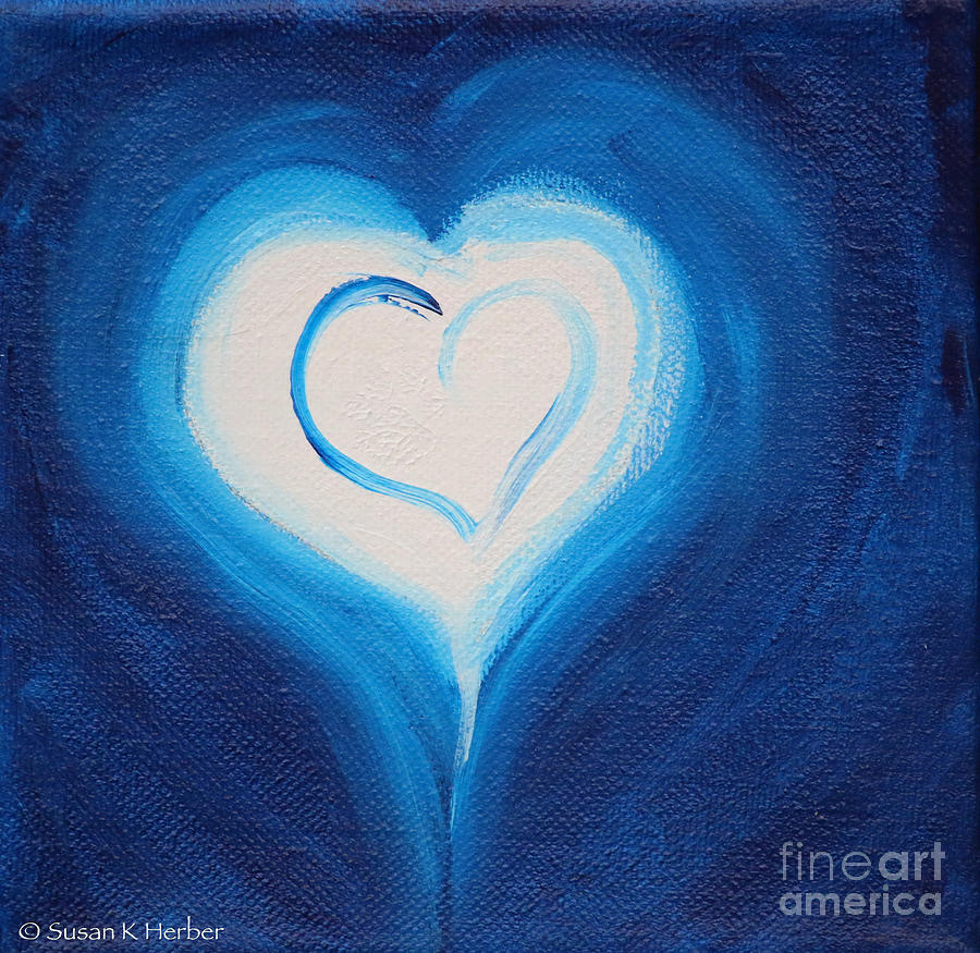 Pure Hearts Painting by Susan Herber