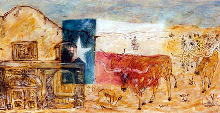 Pure Texas Mixed Media by Banning Lary