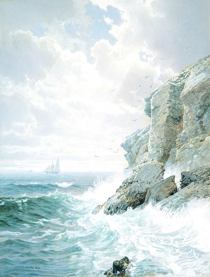 Purgatory Cliff Painting by William Trost Richards