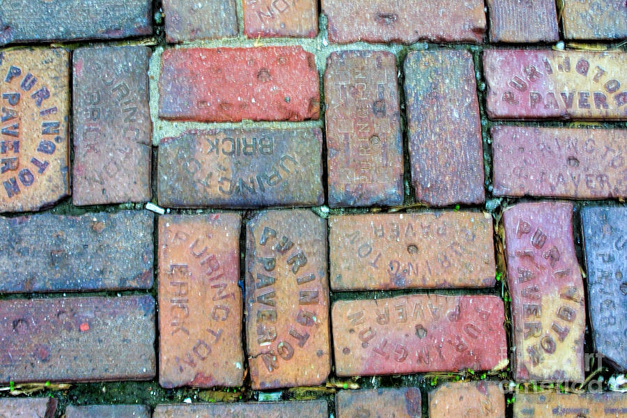 Brick Photograph - Purington Paving Bricks by Linda Phelps