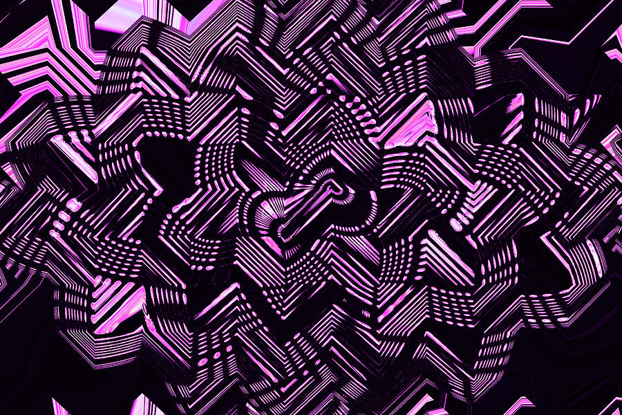 Purple Abstract # 9946 Digital Art by Tom Janca