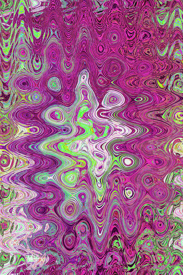 Purple Abstract #9721 Digital Art by Tom Janca