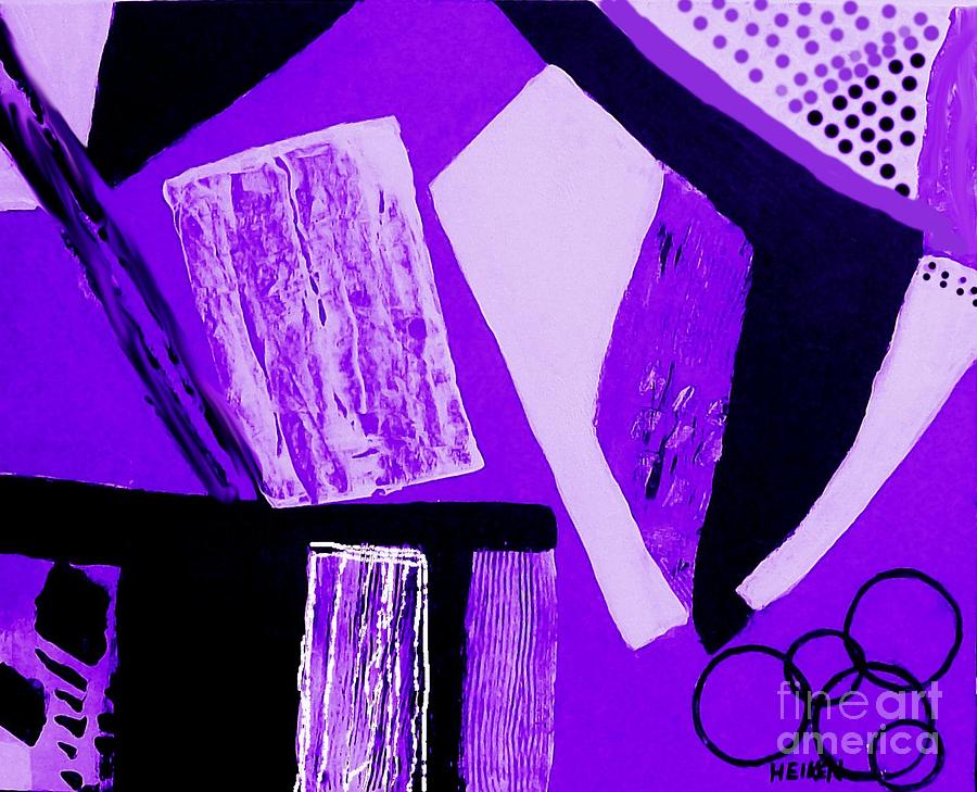 Abstract Painting - Purple Abstract by Marsha Heiken