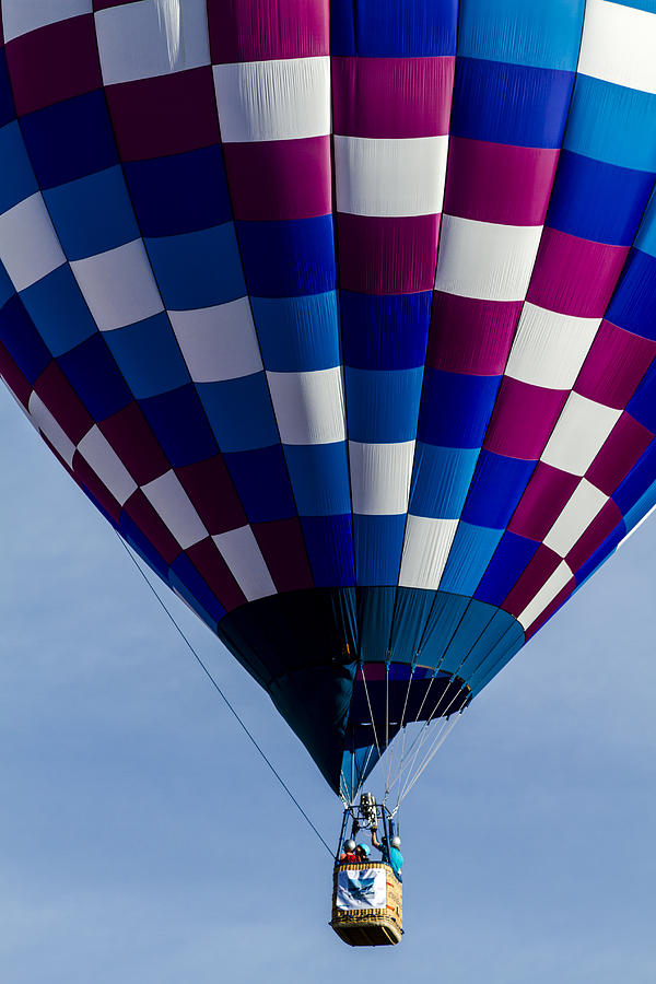 Purple and Blue Hot Air Balloon Photograph by Teri Virbickis