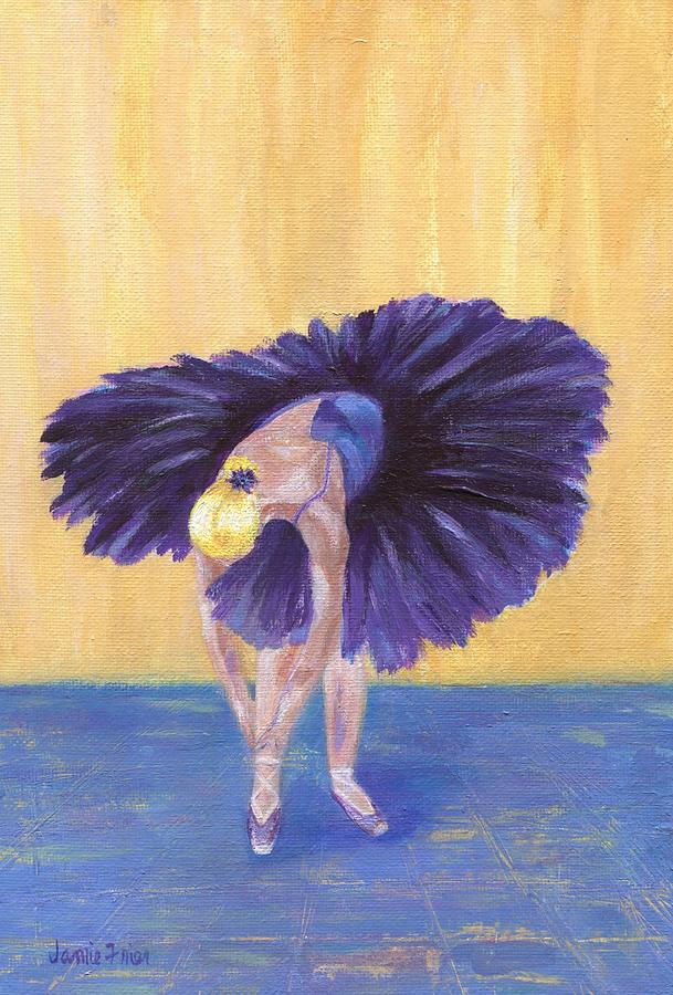 Purple Ballerina Painting by Jamie Frier