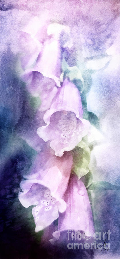 Purple Bells Painting by Mo T