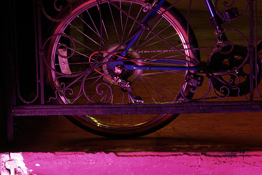 Purple Bike Tire Photograph by Dan McCool