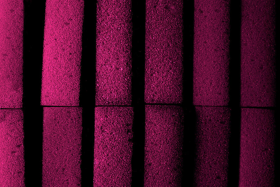 Brick Photograph - Purple Bricks by Mariia Sorokina