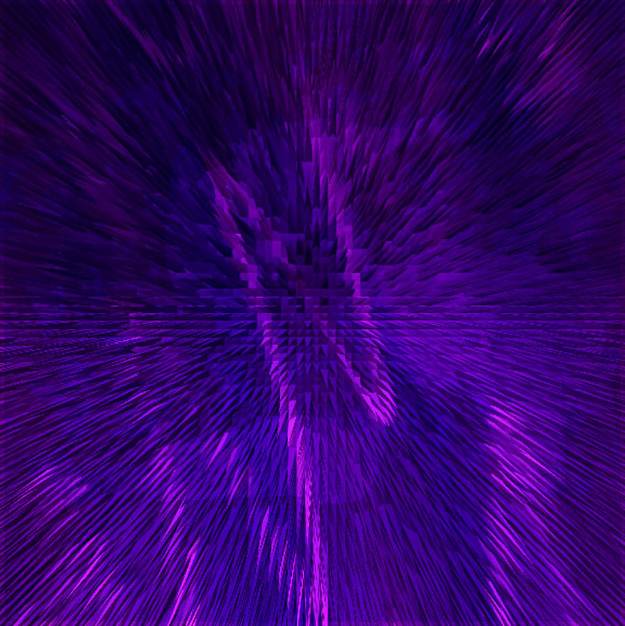 Purple Burst Digital Art