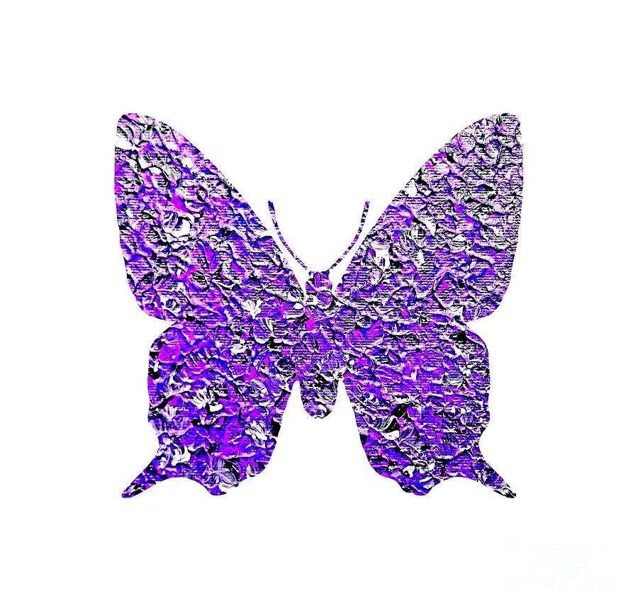 Purple Butterfly  Painting by Rachel Hannah