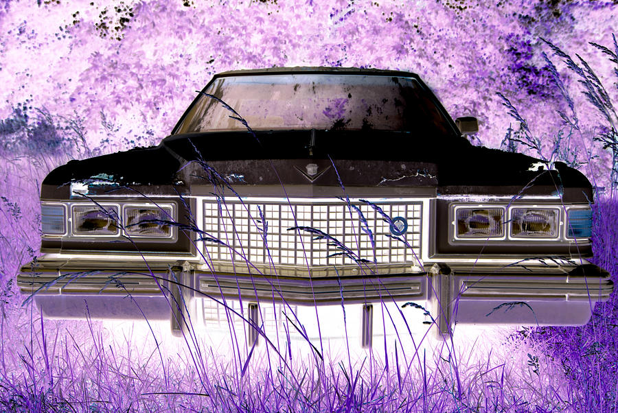 Purple Cadillac Photograph by Julie Niemela