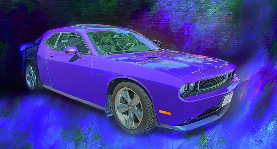 Purple Car - Challenger Photograph by Nikolyn McDonald