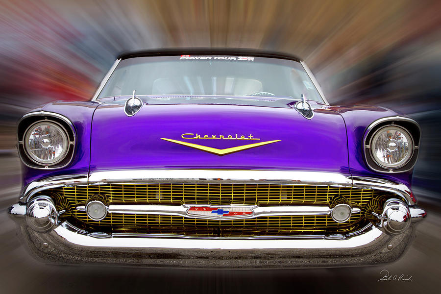 Purple Chevy Photograph by Frederic A Reinecke