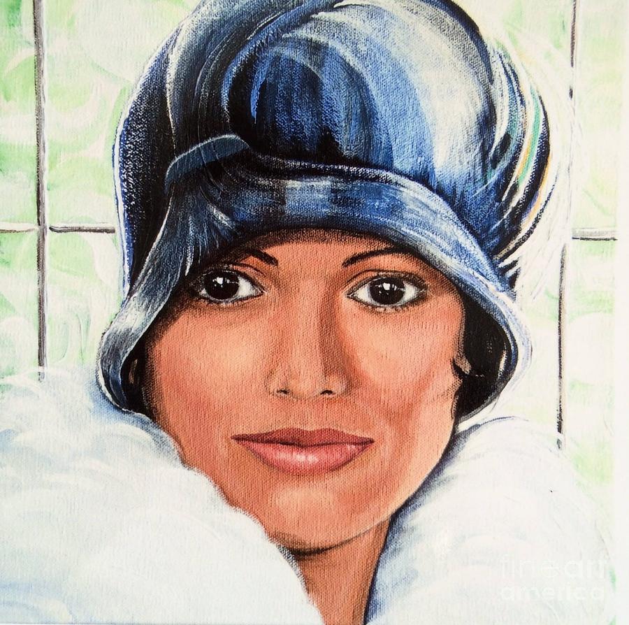 Purple Cloche Painting by Barbara Chase
