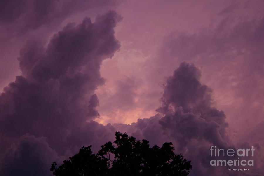 Purple clouds Photograph by Tannis Baldwin