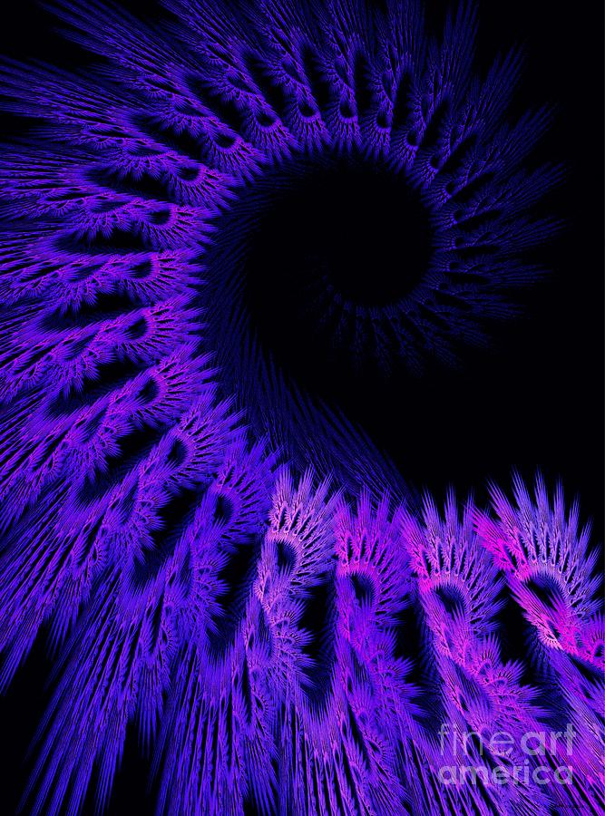 Purple Crochet Digital Art by Elizabeth McTaggart
