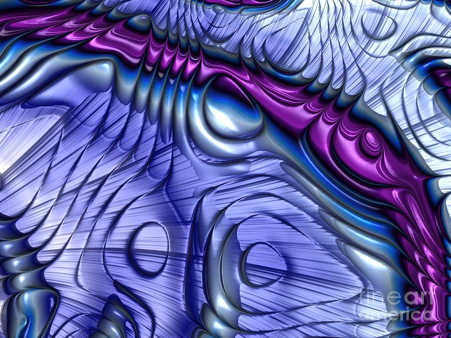 Purple Curve Digital Art