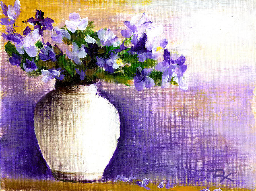 Purple Painting by Daniel Xiao - Fine Art America
