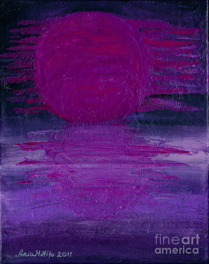 Purple Dawn Painting by Ania M Milo