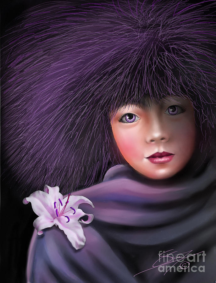 Purple Delight Painting by Artificium -