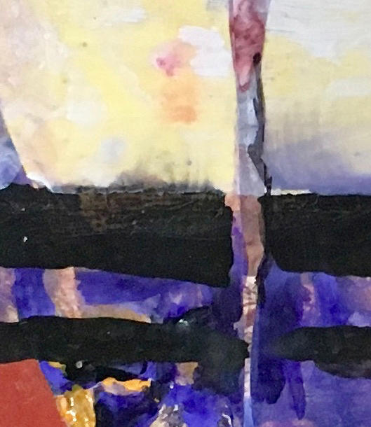 Purple Depths Painting by Carole Johnson