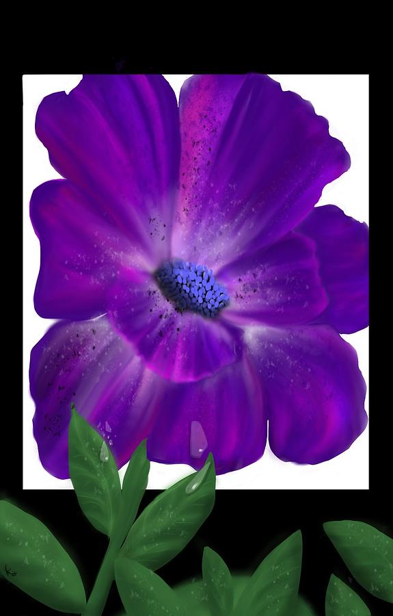 Purple dew Digital Art by Kathleen Hromada