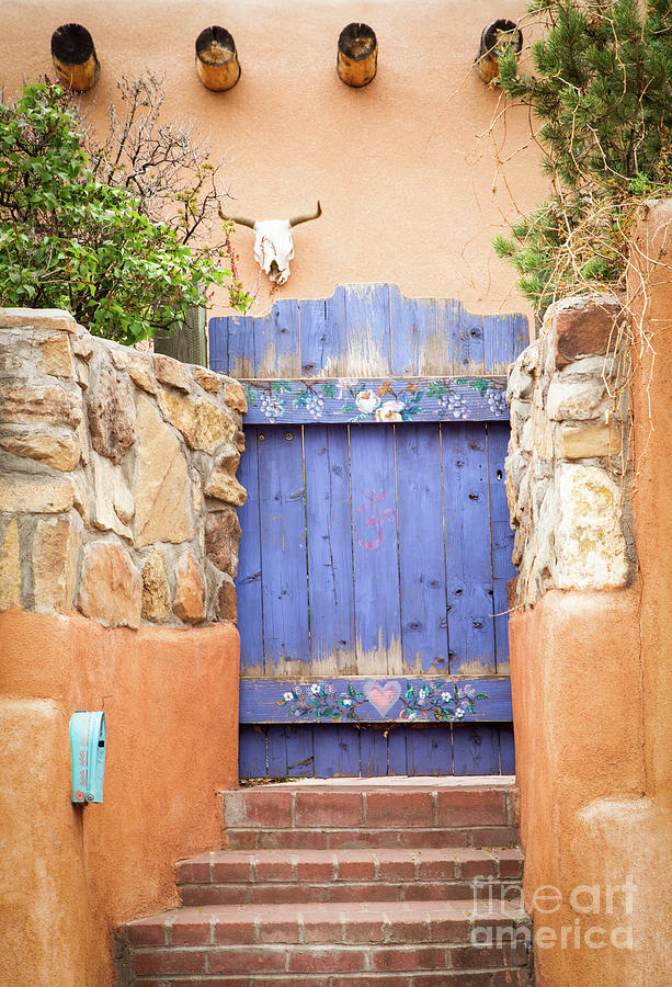Pretty Purple Door in Santa Fe Photograph by Sabrina L Ryan