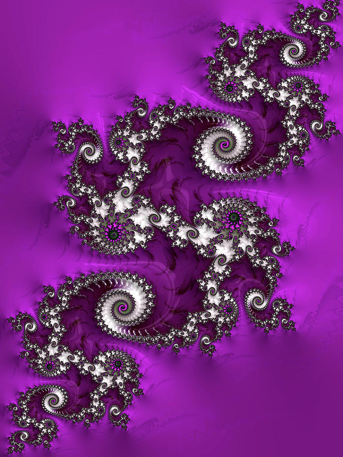 Purple Dragon Digital Art by Becky Herrera