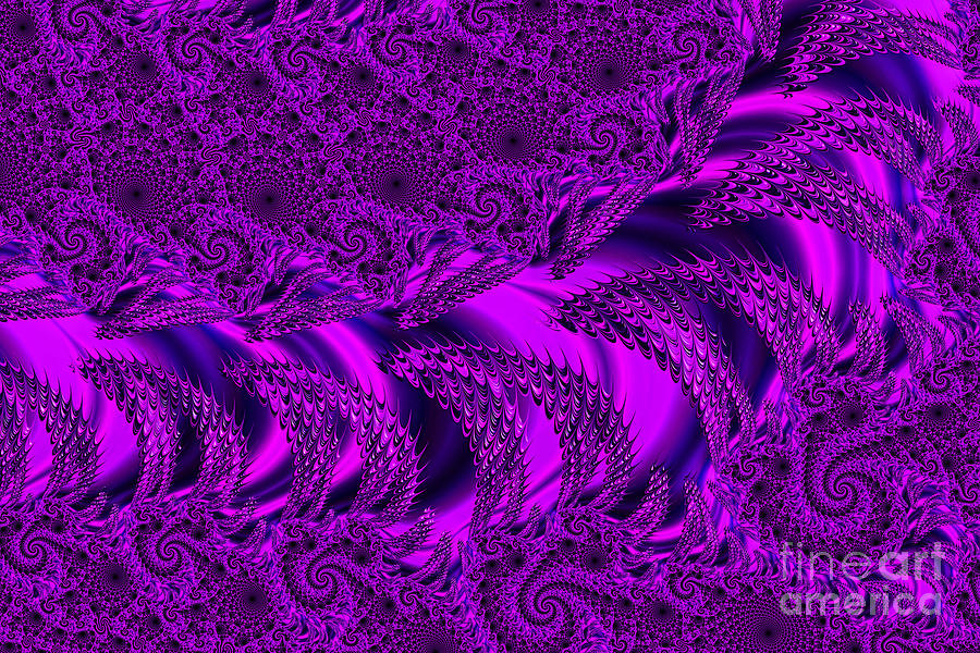 Purple Dragons Teeth Digital Art by Steve Purnell