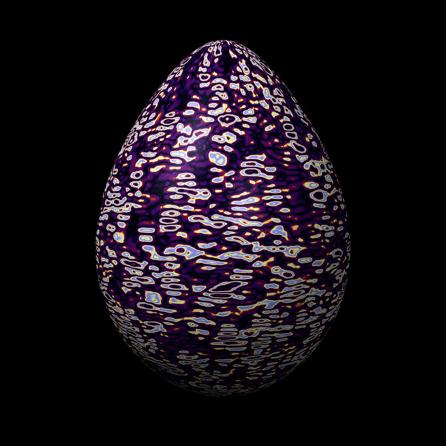 Purple Egg Digital Art by Hakon Soreide