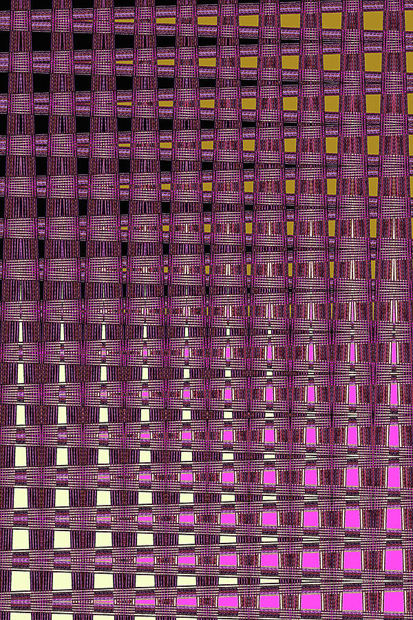 Purple Fade Panel Abstract, Digital Art by Tom Janca