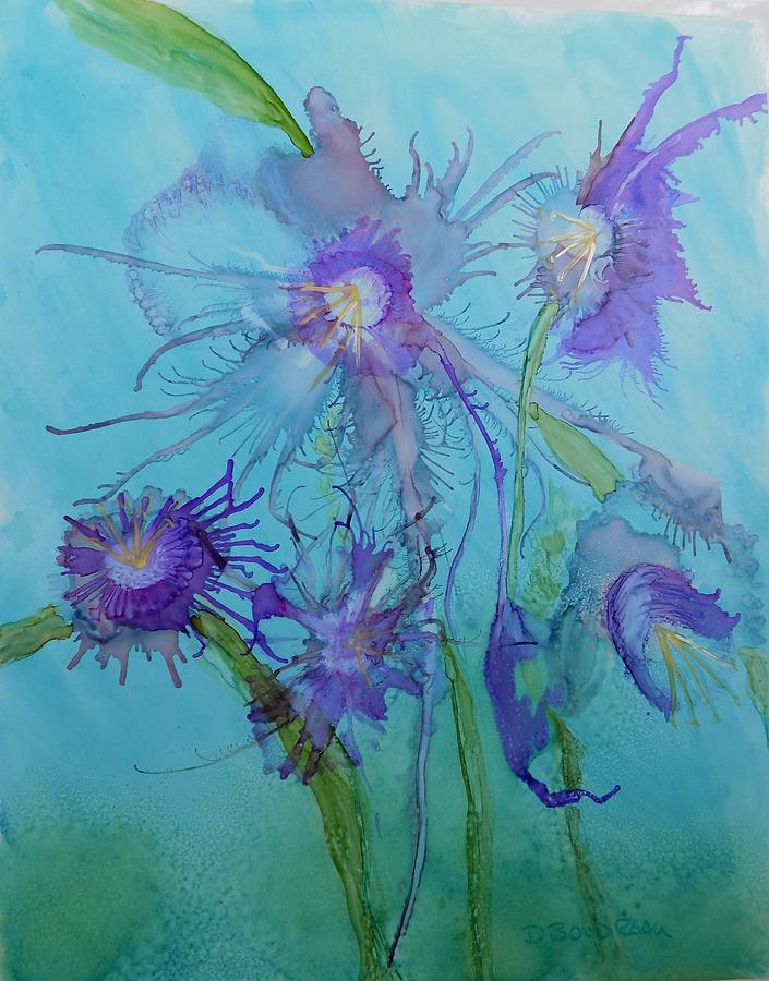 Fantasy Painting - Purple Fantasy by Debora Boudreau