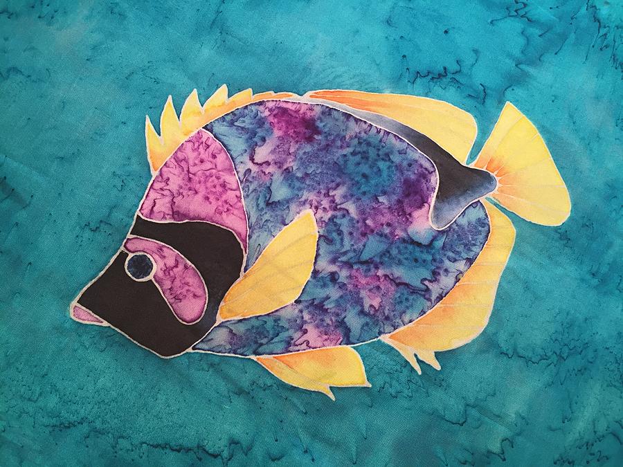 Purple Fish Painting By Scott Almsberger Fine Art America