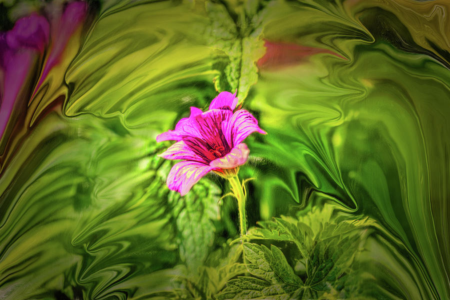 Purple Flower #h3 Digital Art by Leif Sohlman