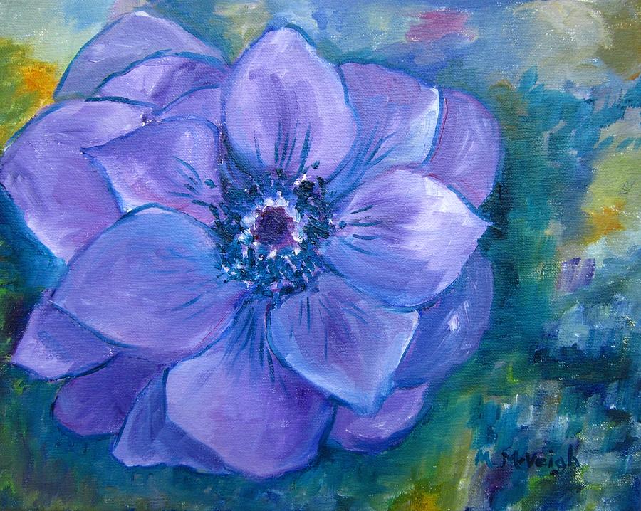 Nature Painting - Purple Flower by Marita McVeigh