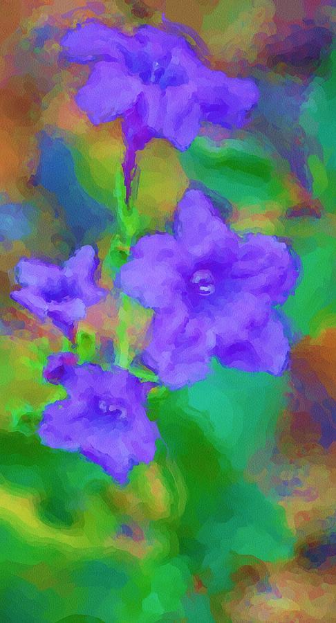 Purple Flowers 102310 Photograph by David Lane