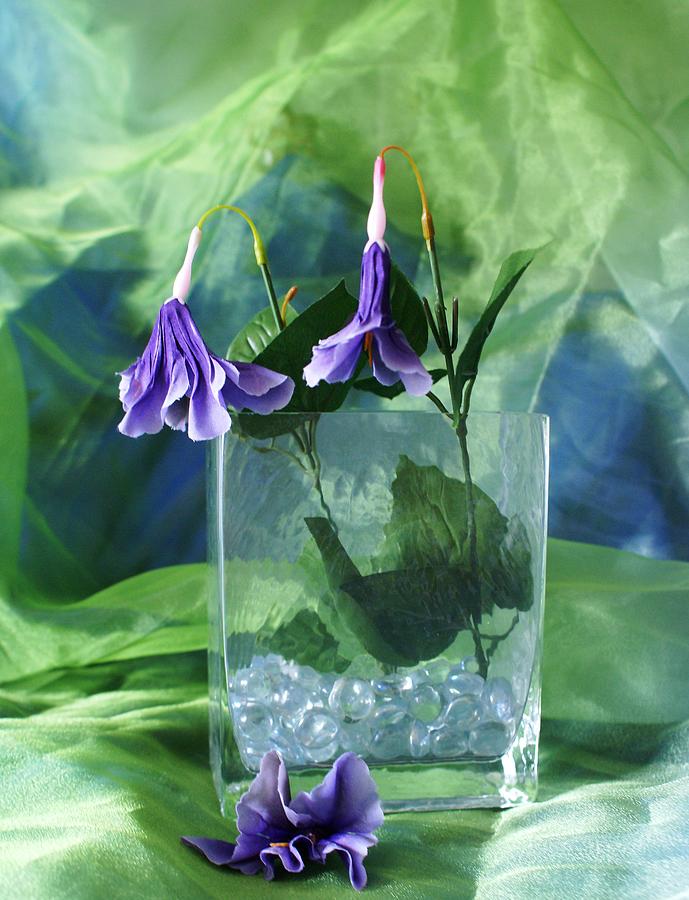 Purple Flowers Photograph by Florene Welebny