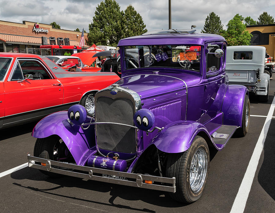 Purple Ford Coupe Photograph by Lorraine Baum