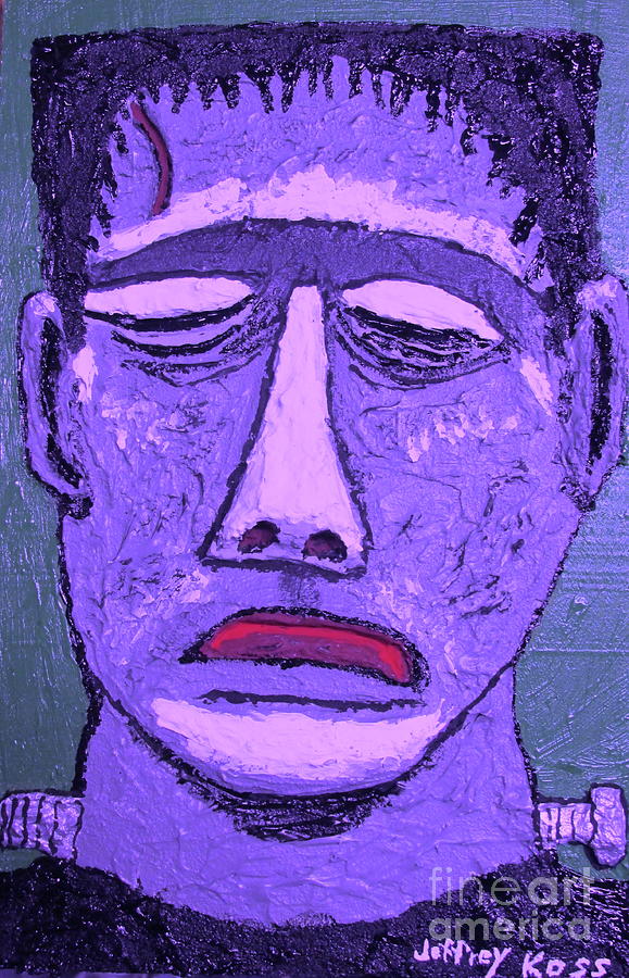 Purple Frankenstein Painting by Jeffrey Koss