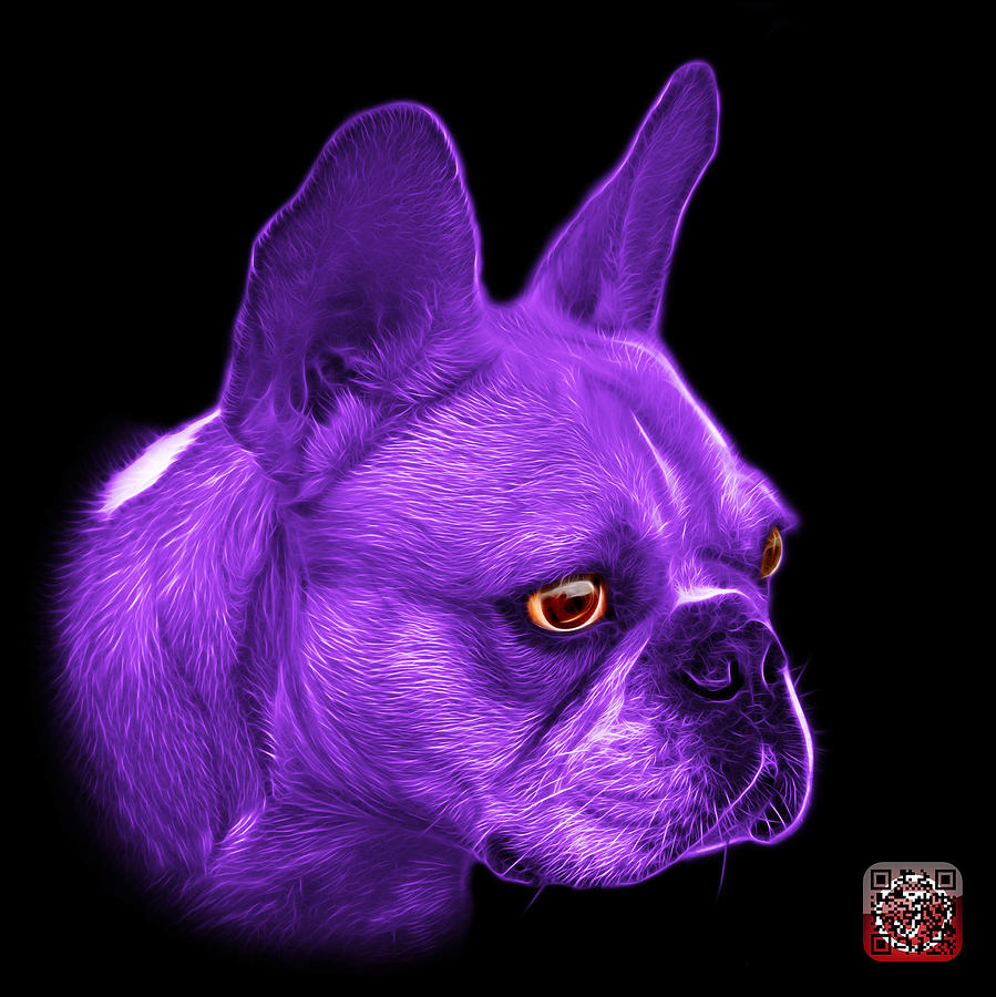 Purple French Bulldog Pop Art - 0755 BB Painting by James Ahn