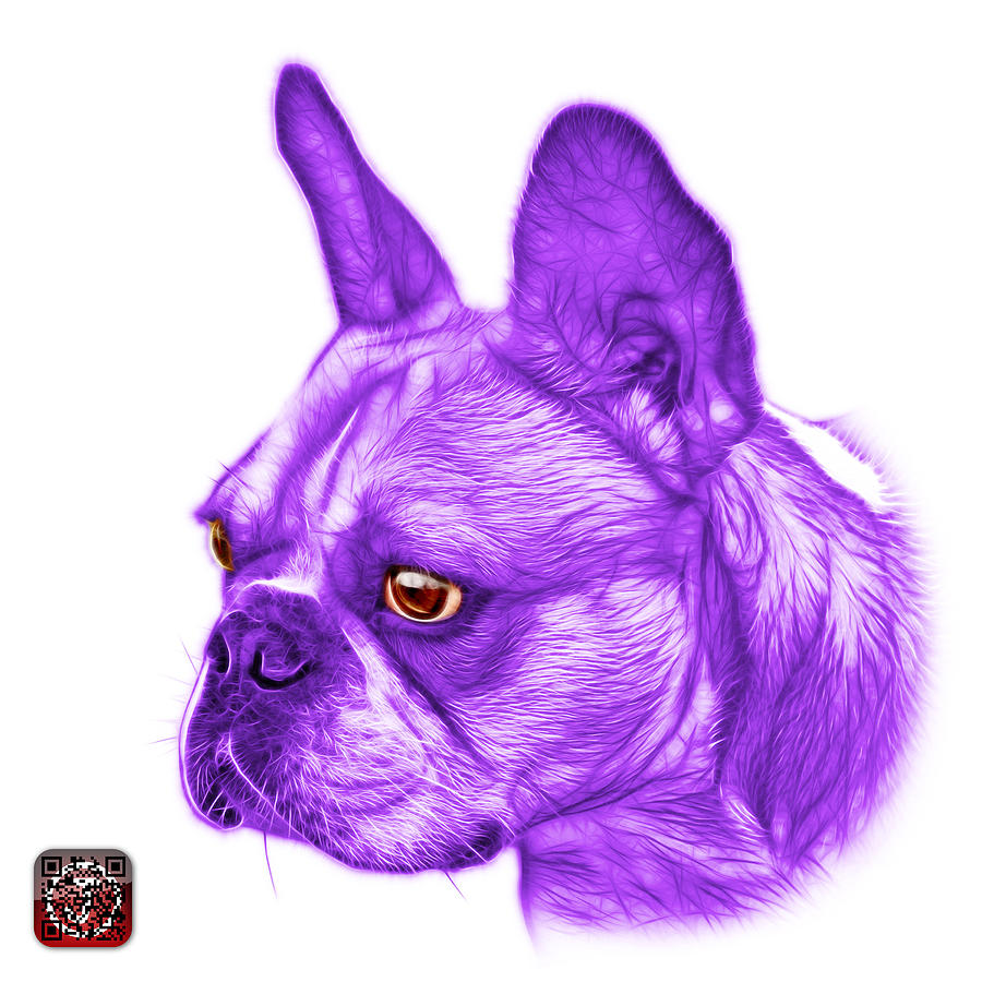 purple bulldog