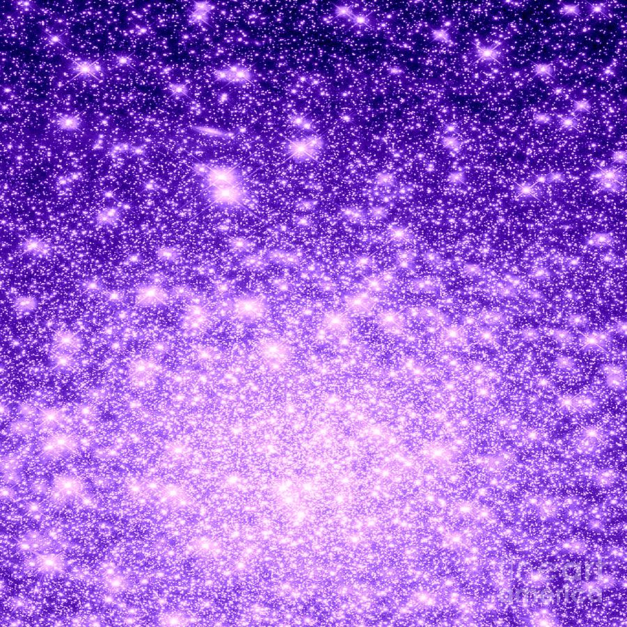 Purple Galaxy Stars Digital Art by Johari Smith - Fine Art America