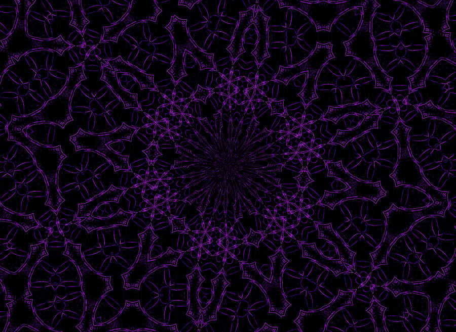 Purple Geek Kaleidoscope Four Photograph by Morgan Carter