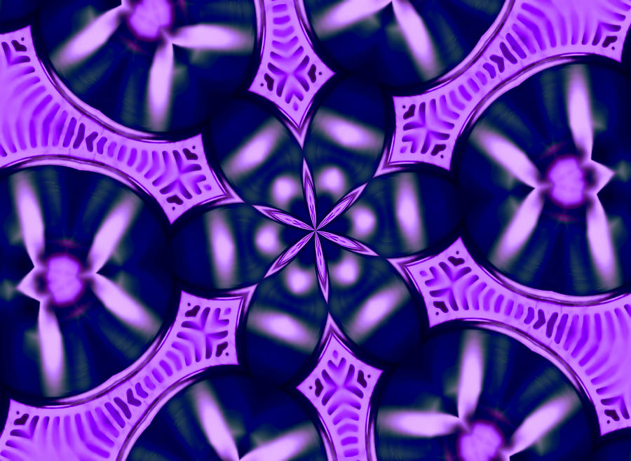 Purple Geek Kaleidoscope One Photograph by Morgan Carter