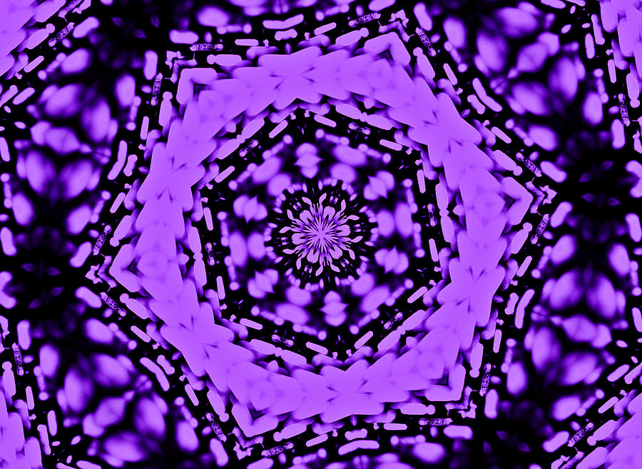 Purple Geek Kaleidoscope Six Photograph by Morgan Carter