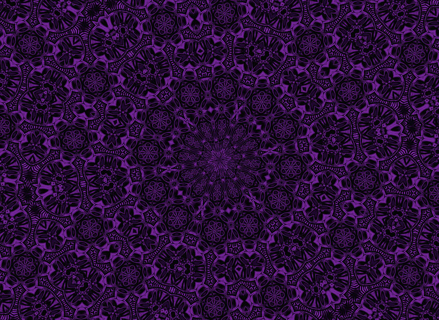 Purple Geek Kaleidoscope Three Photograph by Morgan Carter