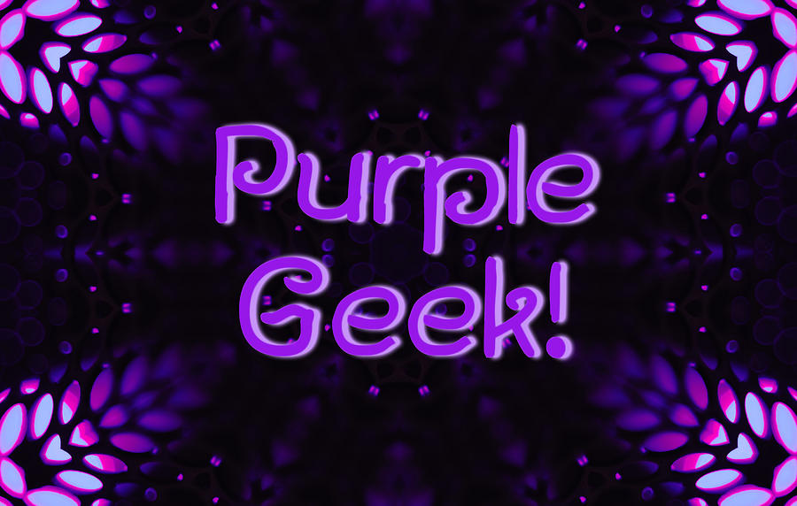 Purple Geek Photograph by Morgan Carter